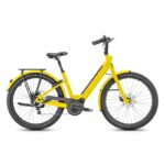 Vélo de ville électrique Moustache Lundi 27.4, jaune - Batterie 500 Wh, idéal pour les trajets urbains