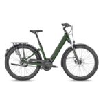 VTC électrique Moustache Mardi 27.4 Courroie -vert- Batterie 625 Wh, transmission silencieuse.