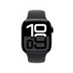 Apple Watch Series 10 GPS 42 mm Aluminium Noir de Jais Bracelet Sport Noir S/M – Image 3
