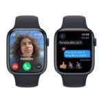 Apple Watch Series 9 GPS + Cellular 45 mm avec boîtier en aluminium minuit et bracelet sport minuit M/L – Image 5