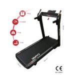 Tapis de Course Connecté - CARE CT-962 - Vitesse 1-14 km/h - Inclinaison Motorisée - Compatible Kinomap – Image 3