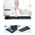 Tapis de Marche Portable DSKEUZEEW Walking Pad Noir - Vitesse 1-8 km/h - Moteur 2.5HP - Écran LCD - Télécommande – Image 4