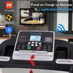 Tapis de course Serenelife compact - Inclinaison manuelle - 12 modes - LCD 8 cm - Bluetooth - Pliable – Image 3