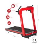 Tapis de course connecté - CARE CT-960 - Moteur 1.5 HP (2.5 HP max) - Vitesse jusqu'à 14 km/h - Compatible KINOMAP - Console avec 5 fonctions intégrées – Image 4