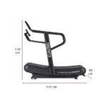 Tapis de course professionnel - Care Curve-runner- Surface 160x44cm - 135 kg - 7 fonctions - Console intégrée – Image 3