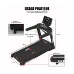 Tapis de course professionnel - Care Endurance - Vitesse 1 à 22 km/h - 36 programmes - Silencieux - Moteur 3CV – Image 6