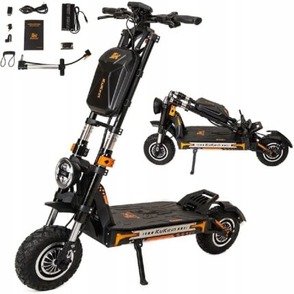 Kukirin-G4-Max-Trottinette-Electrique-3200W-95-km-dAutonomie-Double-Moteur-Pneus-12-Tout-Terrain-Noir