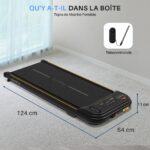 Serenelife - Tapis de course motorisé - 2,5 CV - 1-8 km/h - Surface 100 x 42 cm - Absorption des chocs – Image 4