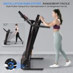 Serenelife  - Tapis de course pliable - Moteur 1 HP - Jusqu'à 10 km/h - Bluetooth - Capteurs de pouls – Image 5