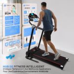 Serenelife  - Tapis de course pliable - Moteur 1 HP - Jusqu'à 10 km/h - Bluetooth - Capteurs de pouls – Image 6