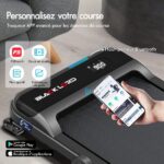 Tapis de course pliable Black Lord Noir - Moteur 3.2 CV - Inclinaison 2 niveaux - Bluetooth intégré – Image 4