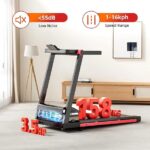 Tapis de course pliable Deerrun - Moteur 2573W - Vitesse 1 à 16 km/h - Silencieux – Image 5