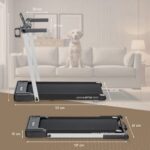 Tapis de marche bureau Sparraw Deskwalk360 – Ultra-fin (12 cm), silencieux et pliable – Image 6