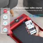 Tapis de marche électrique Black Lord SL9 - 2.2 CV - Structure robuste - Écran LED - Bluetooth intégré - Rouge – Image 4