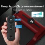 Tapis de marche électrique Black Lord SL9 - 2.2 CV - Structure robuste - Écran LED - Bluetooth intégré - Rouge – Image 5