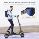 Turnone Ausom L1 Trottinette Electrique adulte 800w- 70 km d'Autonomie - 45 km/h-Batterie 48V/15.6Ah-avec NFC – Image 4