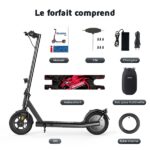 iScooter i9s - Trottinette électrique - Moteur 500W - Autonomie 30 km - Pliage rapide - Vitesse max 25 km/h – Image 6