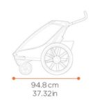 Thule Remorque Vélo pour 1 Enfants – Chariot Cross 2 Single – faded khaki – Image 2