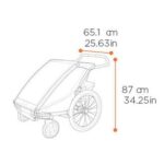 Thule Remorque Vélo pour 1 Enfants – Chariot Cross 2 Single – faded khaki – Image 3