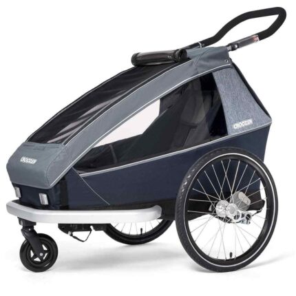 Croozer Kid Vaaya 1 – Remorque Vélo Enfants – graphite blue