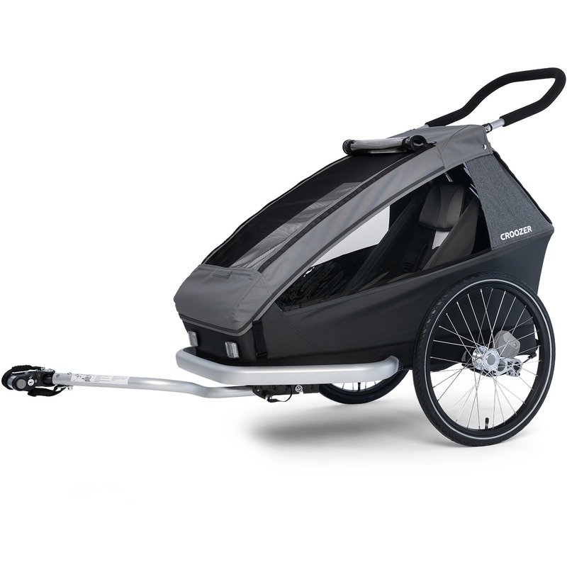 croozer-kid-keeke-1-bike-trailer-for-1-kid-mountain-grey-4-1395843-1 Croozer Remorque Vélo Enfants – Kid Keeke 1 – mountain grey – Image 1
