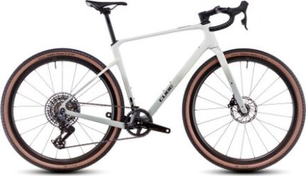 Vélo de Gravel Cube Nuroad C:62 EX Sram Rival eTap AXS/GX Eagle AXS 12V 700 mm Vert Beige Desert Stone 2025
