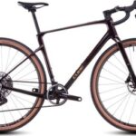 Vélo de Gravel Cube Nuroad C:62 SLX Sram Force eTap AXS/XX SL Eagle AXS 12V 700 mm Orange Violet Solareclipse 2025