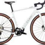 Vélo de Gravel Électrique Cube Nuroad Hybrid C:62 Race 400X Shimano GRX 12V 400 Wh 700 mm Gris Vert Desertstone 2025