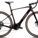 Vélo de Gravel Électrique Cube Nuroad Hybrid C:62 SLT 400X Sram Force eTap AXS/Sram XX SL Eagle AXS 12V 400 Wh 700 mm Orange Violet Solareclipse 2025