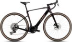 Vélo de Gravel Électrique Cube Nuroad Hybrid C:62 SLT 400X Sram Force eTap AXS/Sram XX SL Eagle AXS 12V 400 Wh 700 mm Orange Violet Solareclipse 2025