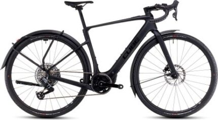 Vélo de Gravel Électrique Cube Nuroad Hybrid C:62 SLX FE 400X Sram Rival eTap AXS/GX Eagle AXS 12V 400 Wh 700 mm Noir Carbon 2025