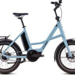 Vélo de Ville Électrique Cube Compact Hybrid Comfort 500 Shimano Nexus 5V 500 Wh 20'' Bleu Aruba 2025