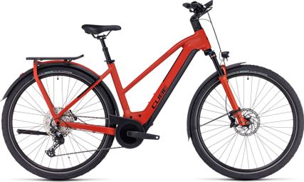 Vélo de Ville Électrique Cube Kathmandu Hybrid EXC 750 Trapeze Shimano Deore 12V 750 Wh 700 mm Rouge