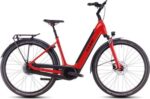 Vélo de Ville Électrique Cube Supreme Hybrid Comfort Pro 500 Easy Entry Enviolo City 500 Wh 700 mm Rouge Fire 2025