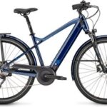 Vélo de Ville Électrique Moustache Samedi 28.2 Shimano Altus 9V 500 Wh 700mm Bleu Nuit 2023