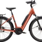 Vélo de Ville Électrique Trek District+ 4 Lowstep Shimano Nexus 5V Courroie 800 Wh 27.5'' Orange 2024
