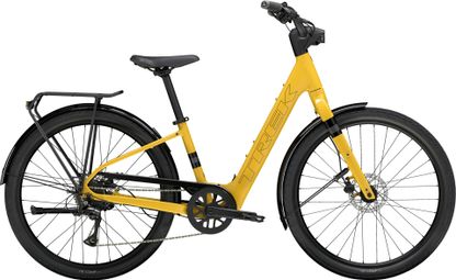 Vélo de Ville Électrique Trek Verve+ 1 Lowstep LT Shimano Acera 8V 27,5'' 250Wh Jaune 2025