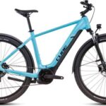 VTC Électrique Cube Nuride Hybrid Performance 500 Allroad Shimano Cues 9V 500 Wh 29'' Bleu Swimming Pool 2025