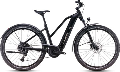VTC Électrique Cube Nuride Hybrid Pro 600 Allroad Trapeze Shimano Cues 10V 600 Wh 29'' Noir 2025