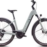 VTC Électrique Cube Nuride Hybrid Pro 800 Allroad Easy Entry Shimano Cues 10V 800 Wh 29'' Vert Pistachio 2025