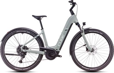 VTC Électrique Cube Nuride Hybrid Pro 800 Allroad Easy Entry Shimano Cues 10V 800 Wh 29'' Vert Pistachio 2025