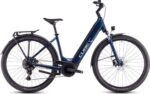 VTC Électrique Cube Touring Hybrid One 625 Easy Entry Shimano Cues 9V 625 Wh 700 mm Bleu Deep Sea 2025