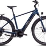 VTC Électrique Cube Touring Hybrid One 625 Shimano Cues 9V 625 Wh 700 mm Bleu Deep Sea 2025