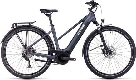 VTC Électrique Cube Touring Hybrid One 625 Trapeze Shimano Alivio 9V 625 Wh 700 mm Gris 2023 VTC Électrique Cube Touring Hybrid One 625 Trapeze Shimano Alivio 9V 625 Wh 700 mm Gris 2023