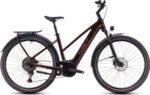 VTC Électrique Cube Touring Hybrid Pro 625 Trapeze Shimano Cues 11V 625 Wh 700 mm Marron Orange Cinnamon 2025