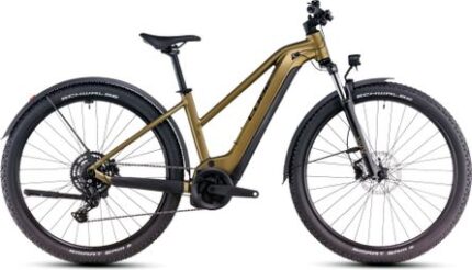 VTT Électrique Semi-Rigide Cube Reaction Hybrid Performance 500 Allroad Trapeze Shimano Cues 9V 500 Wh 27.5'' Or Lime 2025