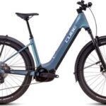 VTT Électrique Semi-Rigide Cube Reaction Hybrid Pro 600 Allroad Easy Entry Shimano Deore/Deore XT 12V 600 Wh 27.5'' Bleu Vert Smaragd 2025