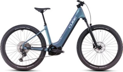VTT Électrique Semi-Rigide Cube Reaction Hybrid Pro 600 Easy Entry Shimano Deore/Deore XT 12V 600 Wh 27.5'' Bleu Vert Smaragd 2025