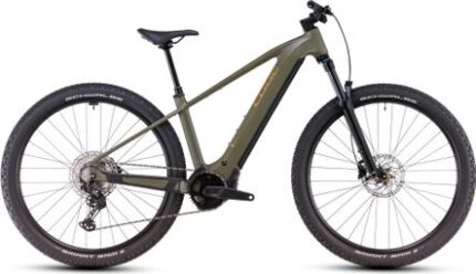 VTT Électrique Semi-Rigide Cube Reaction Hybrid Pro 800 Shimano Deore/Deore XT 12V 800 Wh 29'' Vert Dusty Olive 2025