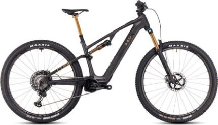 VTT Électrique Tout-Suspendu Cube AMS Hybrid One44 C:68X SLT 400X Shimano XTR 12V 400 Wh 29'' Gris Carbon Or 2025
